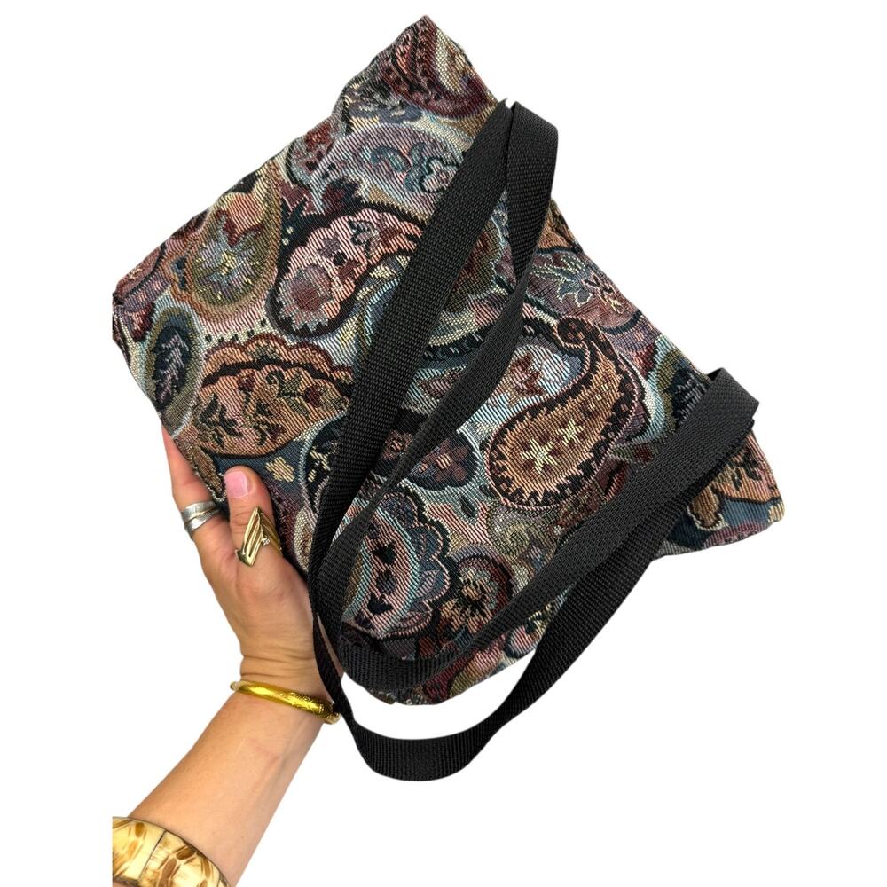 70's ORIGINAL POCKETBAG BY FOWLER & COMPANY tapestry bag